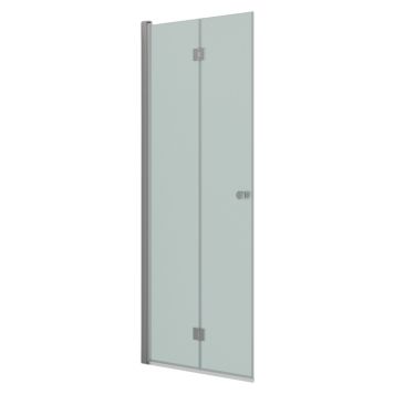 DUSCHDÖRR SCANBAD FLEXI VIKDÖRR SATIN/FROST 90CM