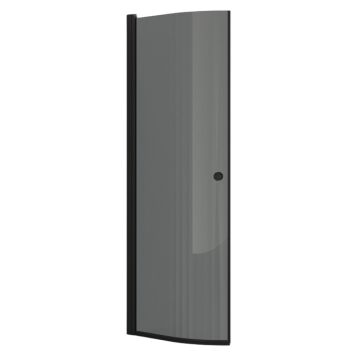 DUSCHDÖRR SCANBAD FLEXI HALVRUND SVART/TONAT 90CM