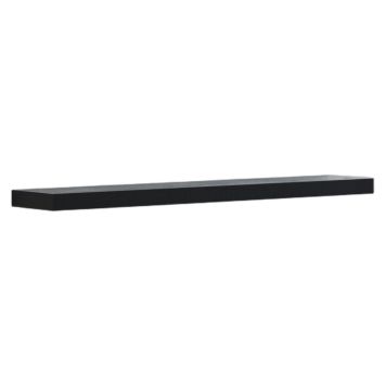 VÄGGHYLLA SCANBAD SVÄVANDE SVART EK 80CM