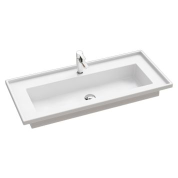 TVÄTTSTÄLL SCANBAD LINTEL PORSLIN VIT 100CM 