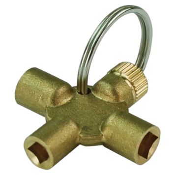 LUFTNINGSNYCKEL ADMIRAL KOMBI 4-AXNYCKEL 4/5 MM MÄSSING