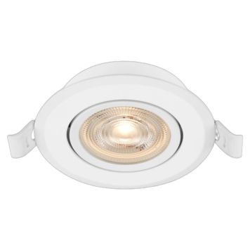 SPOTLIGHT MARKSLÖJD LEO INFÄLLD 4,9W IP44 DIMBAR VIT