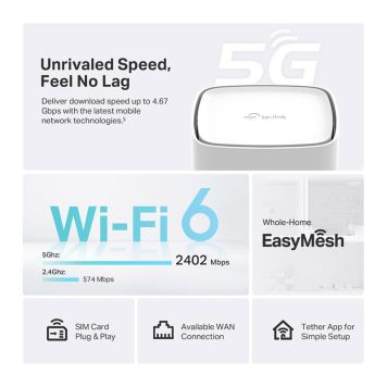 ROUTER TP-LINK ARCHER NX200 5G AX1800 TRÅDLÖS | BAUHAUS