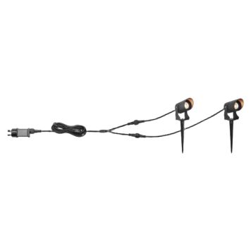 TRÄDGÅRDSSPOTLIGHT MARKSLÖJD NEXUS 2,5W SVART 2-PACK