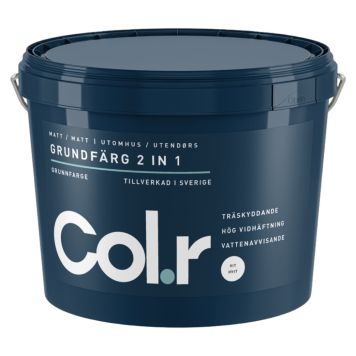 GRUNDFÄRG COL.R 2 IN 1 VIT 3L