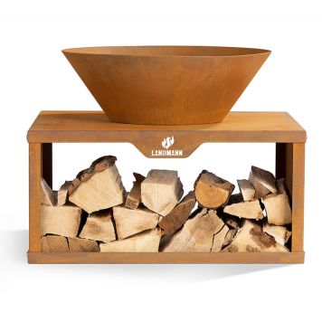 ELDFAT LANDMANN CORTEN FIRE BOWL 