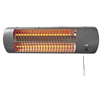 BADRUMSVÄRMARE NEDIS 1200W 2 VÄRMELÄGEN GRÅ 