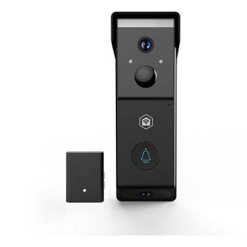 DÖRRKLOCKA NEDIS VIDEO 115° SVART 