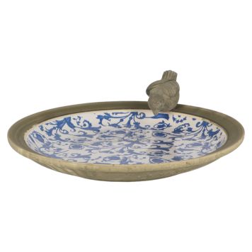 FÅGELBAD ESSCHERT DESIGN ÅLDRAD KERAMIK Ø33CM 