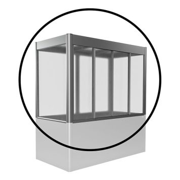 VÄXTHUSFÖRLÄNGNING BIOHORT TILL FLORENTINA 2X1M METALLIC KVARTSGRÅ 