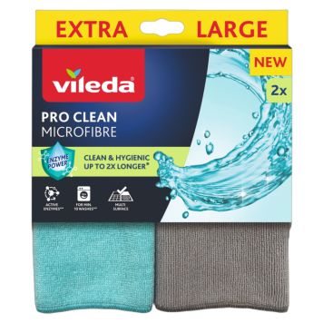 MIKROFIBERDUK VILEDA PRO CLEAN 2-PACK