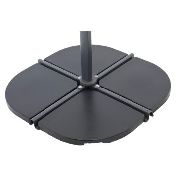 PARASOLLFOT VENTURE HOME LEEDS 17KG SVART 