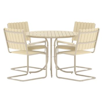 MATGRUPP VENTURE HOME HOLMSUND + 4 STOLAR BEIGE 