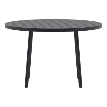 MATBORD VENTURE HOME GIARDINI Ø120CM SVART 