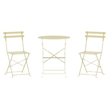 CAFÉSET VENTURE HOME TAO +2 STOLAR LJUSGUL