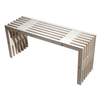 TRÄDGÅRDSBÄNK HILLERSTORP ECOFURN 100CM VITOLJAD