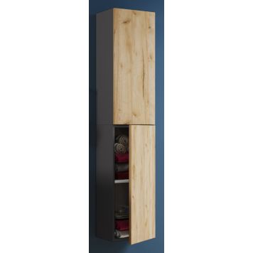 HÖGSKÅP VCM LENDAS VCB11 33CM ANTRACIT/EK