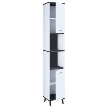 HÖGSKÅP VCM LANDOS 32CM VIT/ANTRACIT
