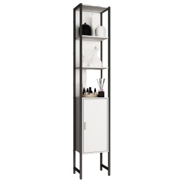 HÖGSKÅP VCM EDINO 33CM VIT/SVART