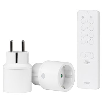 SMART PLUG SET NEXA ON/OFF WIFI MED FJÄRRKONTROLL