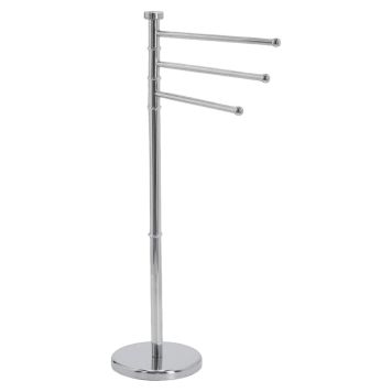 HANDDUKSHÅLLARE ZELLER GOLVSTÅENDE ROSTFRITT STÅL