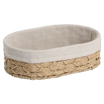 BRÖDKORG ZELLER FLÄTAD MED TYGPÅSE