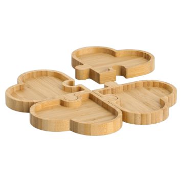 SNACKFAT ZELLER HJÄRTAN BAMBU 4-DELAR