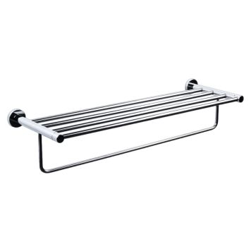 HANDDUKSSTÅNG THEOFILS TOULON MED HYLLA 655MM KROM