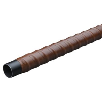 KLÄDSTÅNG THEOFILS LÄDER LINDAD ⌀25MM 958MM BRUN 