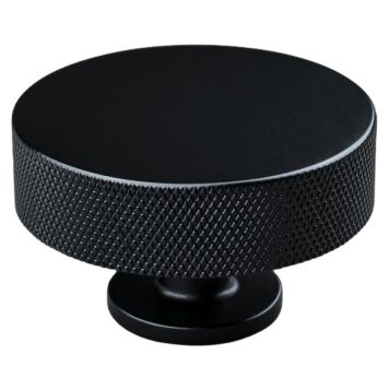 KNOPP THEOFILS SASSARI Ø50MM RUTMÖNSTER MATT SVART