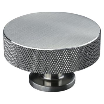 KNOPP THEOFILS SASSARI Ø50MM RUTMÖNSTER ROSTFRI LOOK