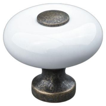 KNOPP THEOFILS TODS Ø30MM PORSLIN/OXID