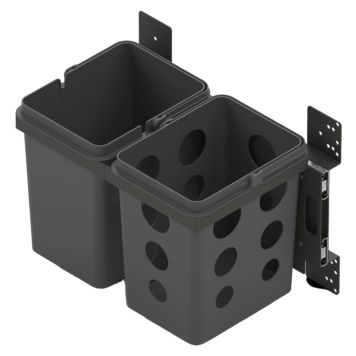 KÄLLSORTERING THEOFILS ALICANTE 27X42 SIDOMONTERAD MÖRKGRÅ 