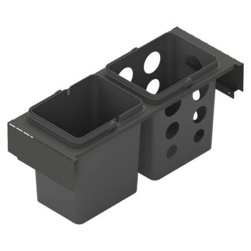 KÄLLSORTERING THEOFILS TOLEDO 60X35CM MÖRKGRÅ