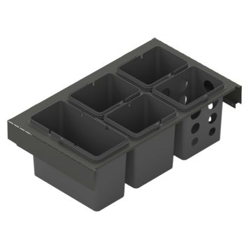 KÄLLSORTERING THEOFILS TOLEDO 80X45 MÖRKGRÅ