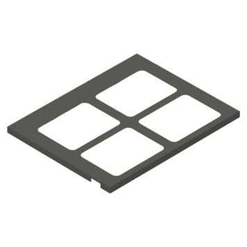 KÄLLSORTERING THEOFILS TOLEDO TOPPRAM 60X45 MÖRKGRÅ