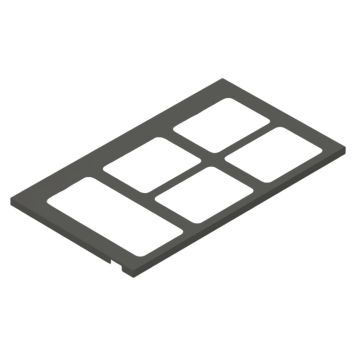 KÄLLSORTERING THEOFILS TOLEDO TOPPRAM 80X45 MÖRKGRÅ