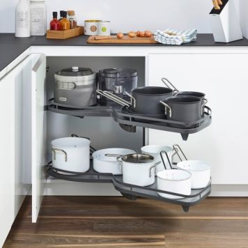 HÖRNSKÅPSUTRDRAG THEOFILS LEMANS II 600MM HÖGER ARENA PLUS STYLE ANTRACIT