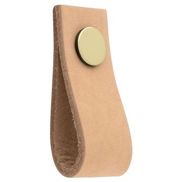 HANDTAG THEOFILS ARI LÄDER MÄSSING/NATUR