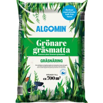 GRÄSNÄRING ALGOMIN GRÖNARE GRÄSMATTA 13KG