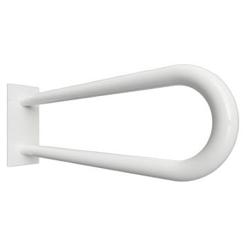 STÖDHANDTAG BEMETA HELP U-FORM 600MM TÄCKLOCK VIT 