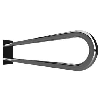 STÖDHANDTAG BEMETA HELP U-FORM TÄCKLOCK 750MM STÅL POLERAD