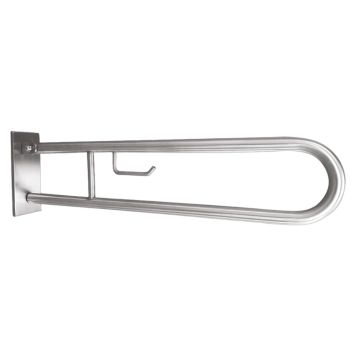 STÖDHANDTAG BEMETA HELP VIKBAR U-FORM HÅLLARE TÄCKLOCK 850MM STÅL BORSTAD