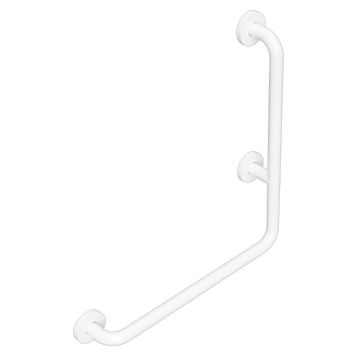 VÄGGSTÖD BEMETA HELP L-FORM TÄCKLOCK 680MM HÖGER VIT