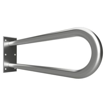 STÖDHANDTAG BEMETA HELP U-FORM 600MM STÅL BORSTAD