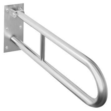 STÖDHANDTAG BEMETA HELP VIKBAR U-FORM 600MM STÅL BORSTAD