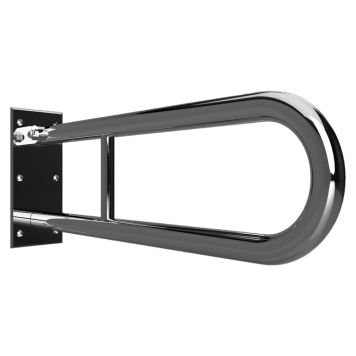 STÖDHANDTAG BEMETA HELP VIKBAR U-FORM 813MM STÅL POLERAD