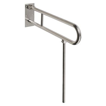 STÖDHANDTAG BEMETA HELP VIKBAR U-FORM BEN 813MM STÅL BORSTAD
