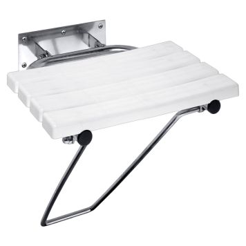 DUSCHSITS BEMETA HELP VIKBAR STÅL POLERAD 