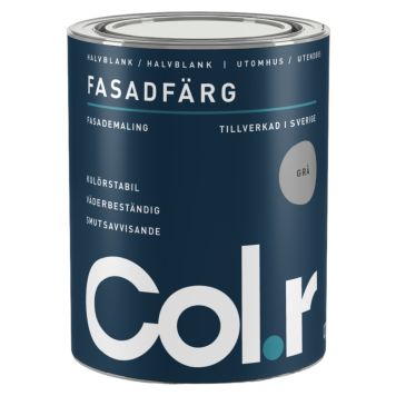 FASADFÄRG COL.R GRÅ 0,7 L